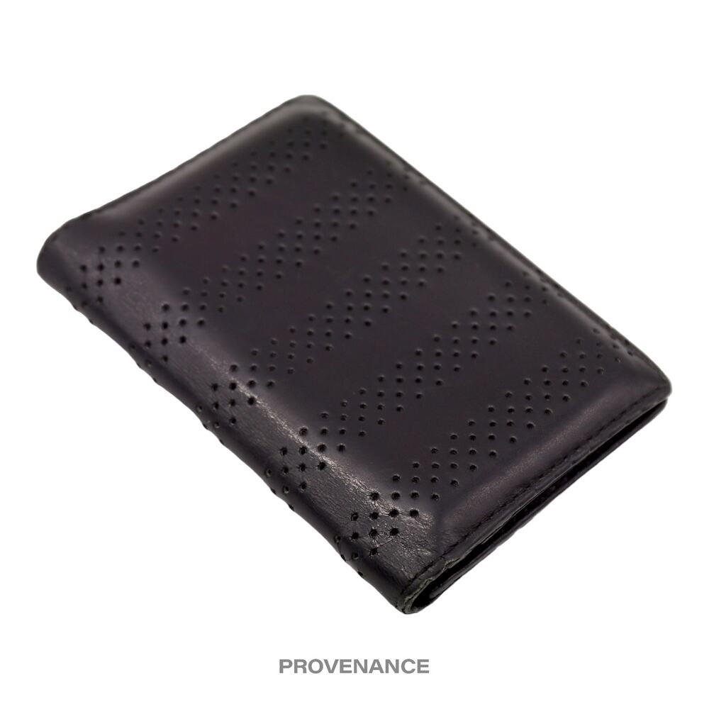 🔴 Dior Pocket Organizer Wallet - Perforated Black Leather - Picture 4 of 7